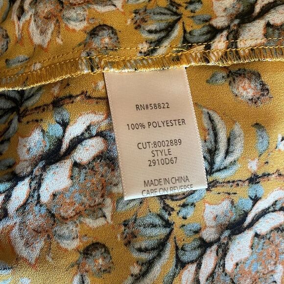 NWT Max Studio Smocked Waist Midi Dress in Gold Womens Size XS - Picture 4 of 5